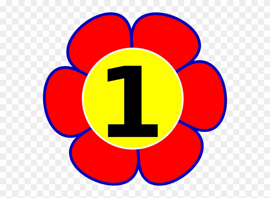 Counting Flower Clip Art - Clip Art - Png Download