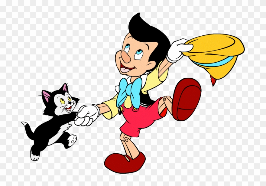 Pinocchio Dancing With Figaro - Disney Pinocchio Figaro Dancing Clipart