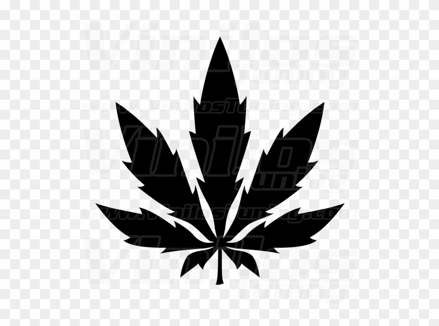 Marihuana 01 - Vinilostuning - - Pot Leaf Clipart