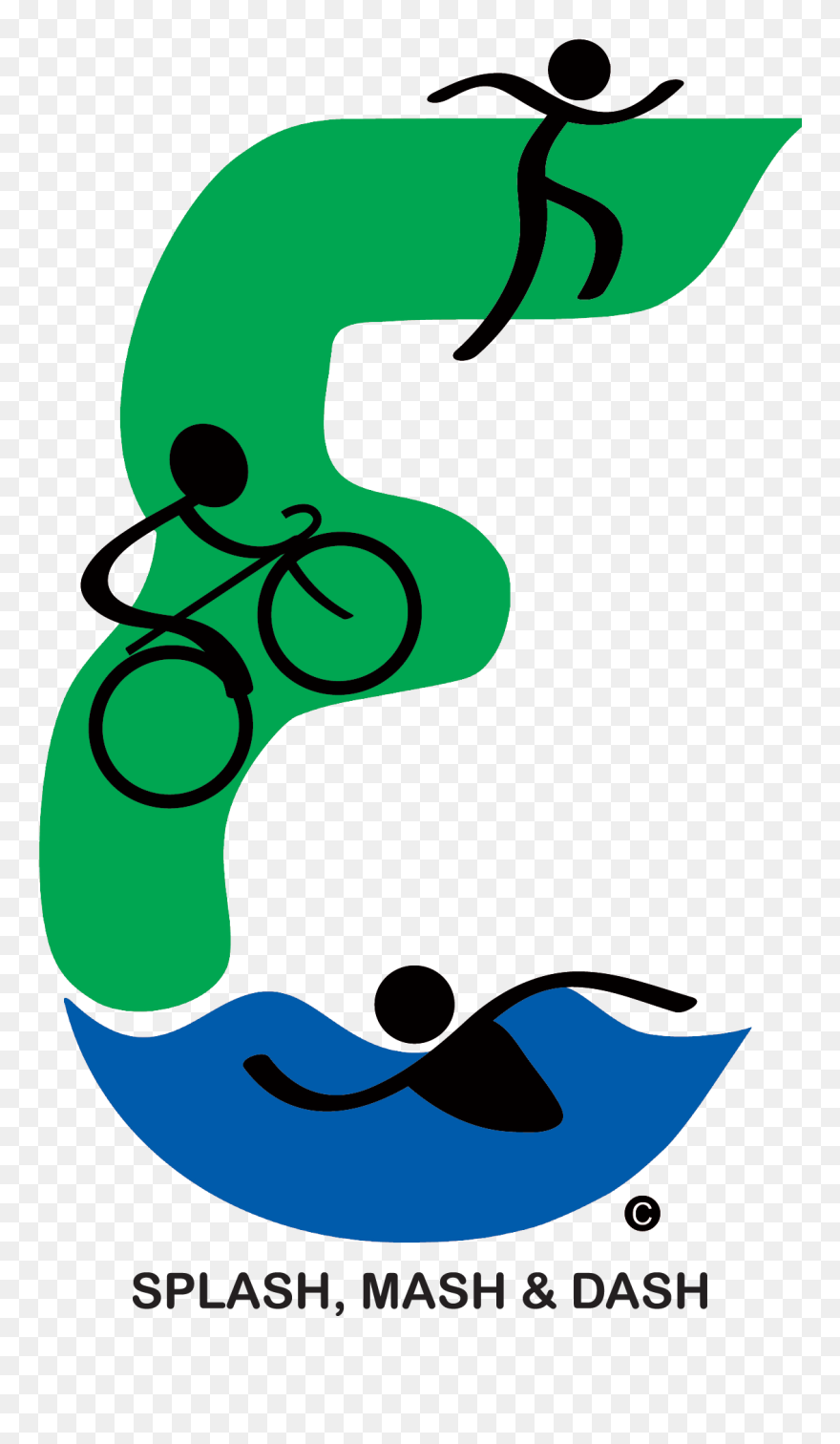 Eastman Splash, Mash & Dash Sprint Triathlon - Shark Clipart