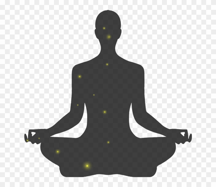 Overlay - - Silhouette Meditation Poses Clipart