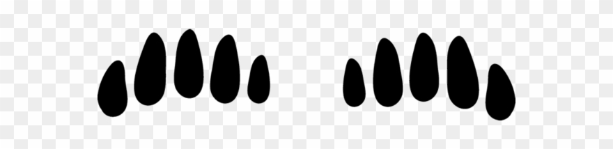 Mole Tracks Rubber Stamp Clipart