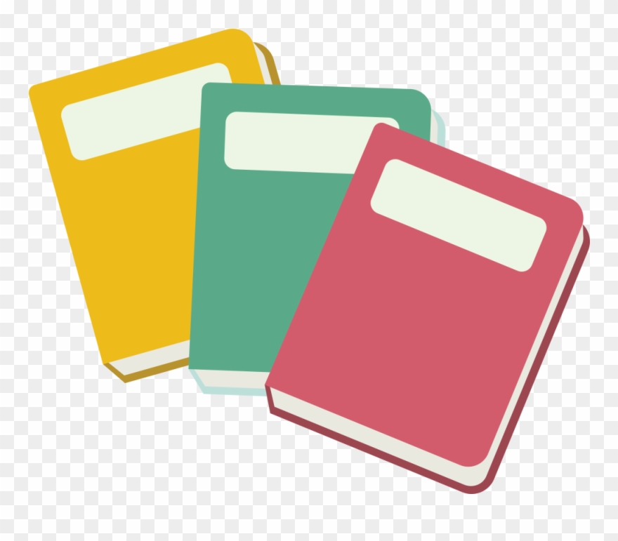 This Is A Sticker Of 3 Books - Book Clipart