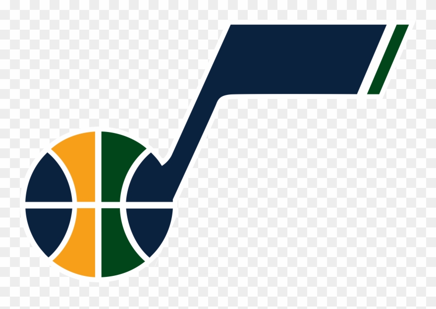Utah Jazz Logos Download Floral Designs Clipart Black - Utah Jazz Logo Png Transparent Png