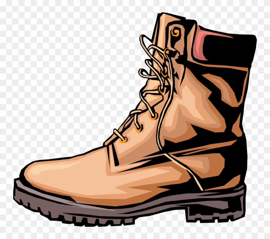 Work Vector Image Illustration - Boot Clip Art - Png Download
