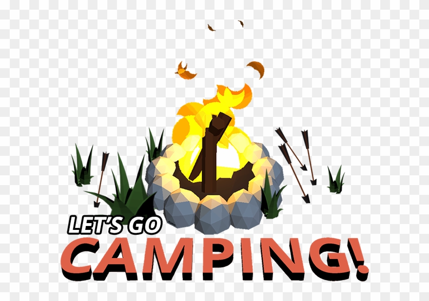 Clipart Tent Hiking - Let's Go Camping Clipart - Png Download