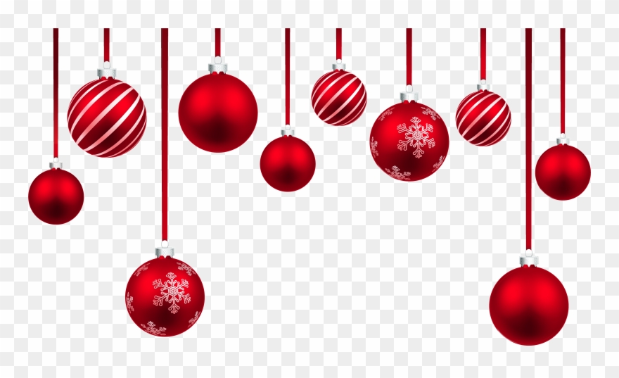 Red Christmas Balls Christmas Decore Women's Suits - Hanging Christmas Ornament Png Clipart