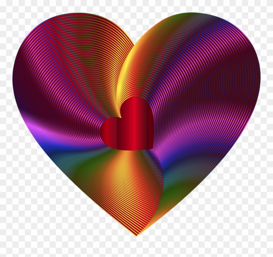 All Photo Png Clipart - Rainbow Heart Png Transparent Png