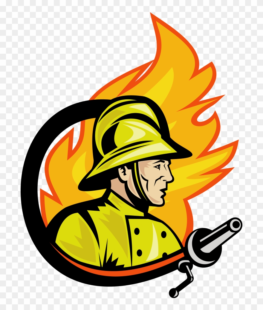 Fireman Clipart Fire Marshal - Fire - Png Download