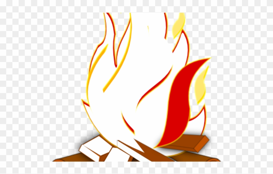 Flame Clipart Bonfire - Bonfire Clipart - Png Download
