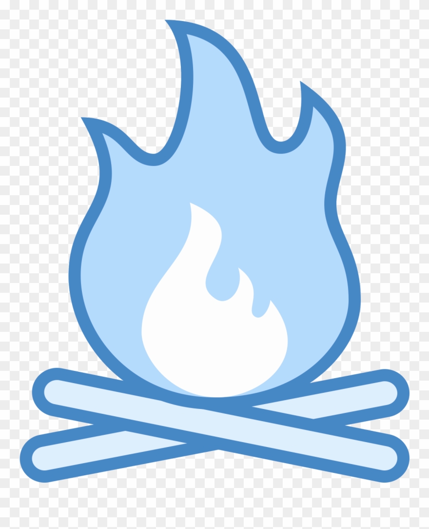 Computer Icons Camping Bonfire Clip Art - Campfire Png Blue Transparent Png