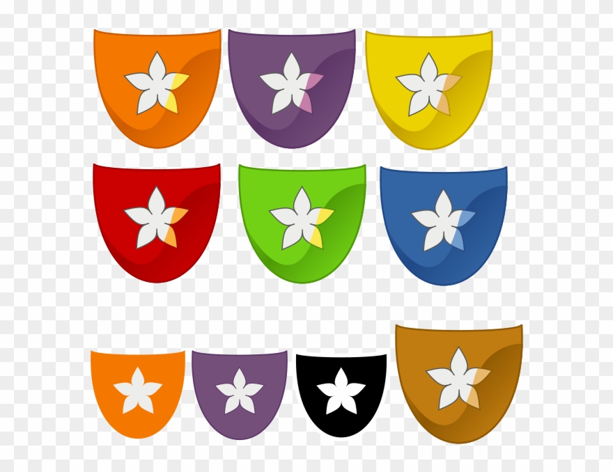 Orange, Purple, Yellow, Red Green, Blue And Brown Fancy - 5 Star Trustpilot Clipart