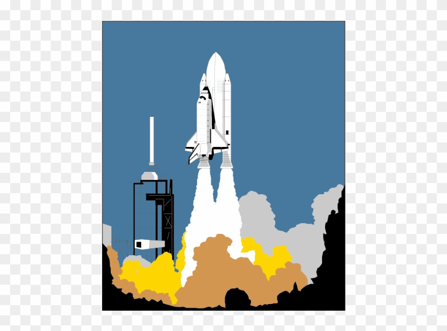 Missile Clipart Launched - Clip Art Of Rocket Launch - Png Download