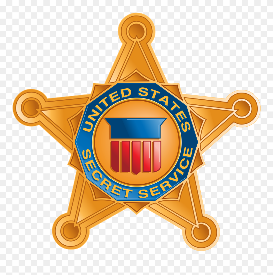 Secret Service Bigs To Obama Detail - Us Secret Service Star Clipart