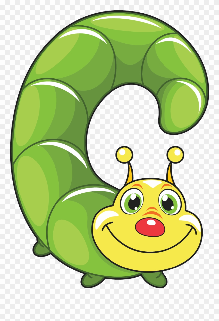 C Is For Caterpillar, Baby Alphabef - Letras Abecedario Infantil Clipart