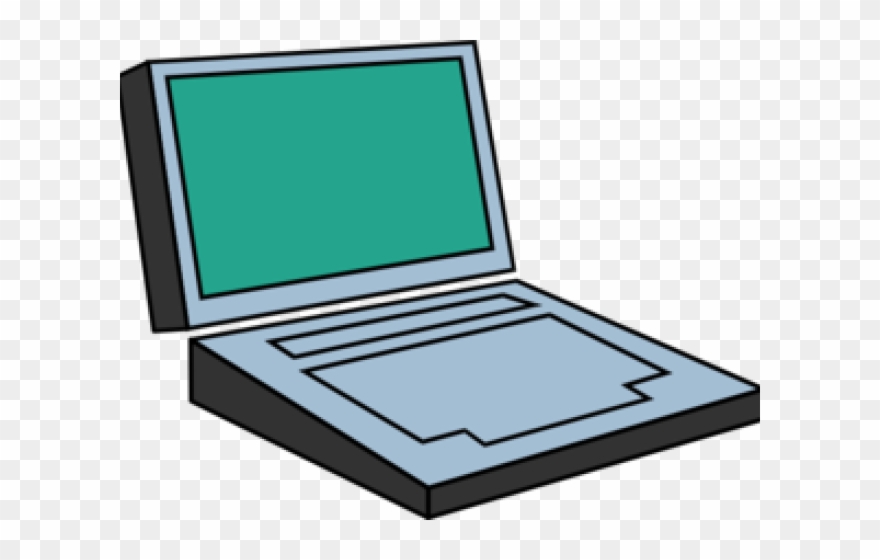 Laptop Clipart Simple - Design Clipart Computer - Png Download