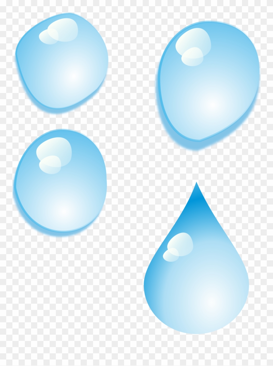 Clipart Water Water Droplet - Water Clipart Transparent Background - Png Download