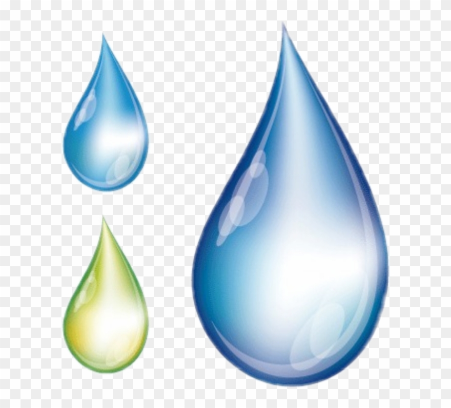 Blue Water Clipart Water Drip - Gocce D Acqua Disegno - Png Download