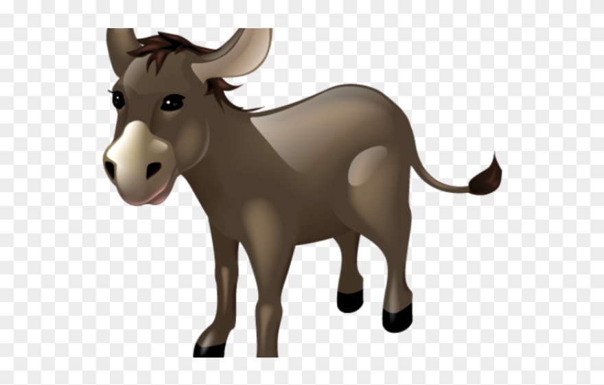 Donkey Clipart Cartoon Clip Art - Donkey Clipart Transparent Background - Png Download
