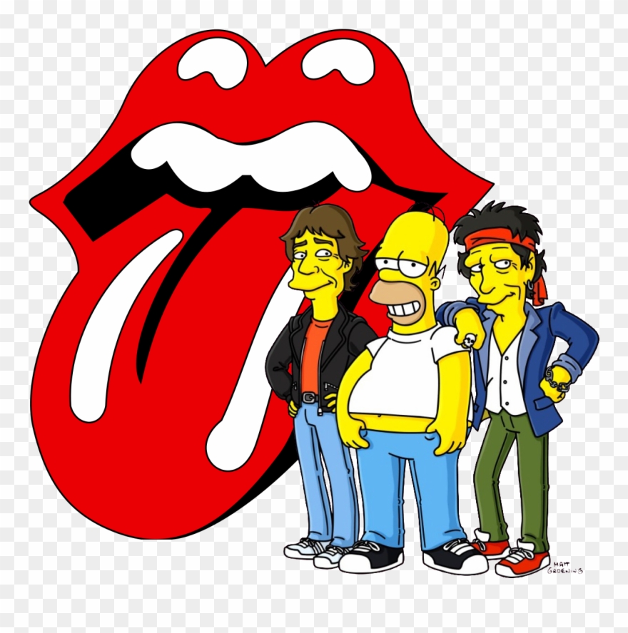 Ironman Clipart Simpsons - Rolling Stones En Los Simpsons - Png Download