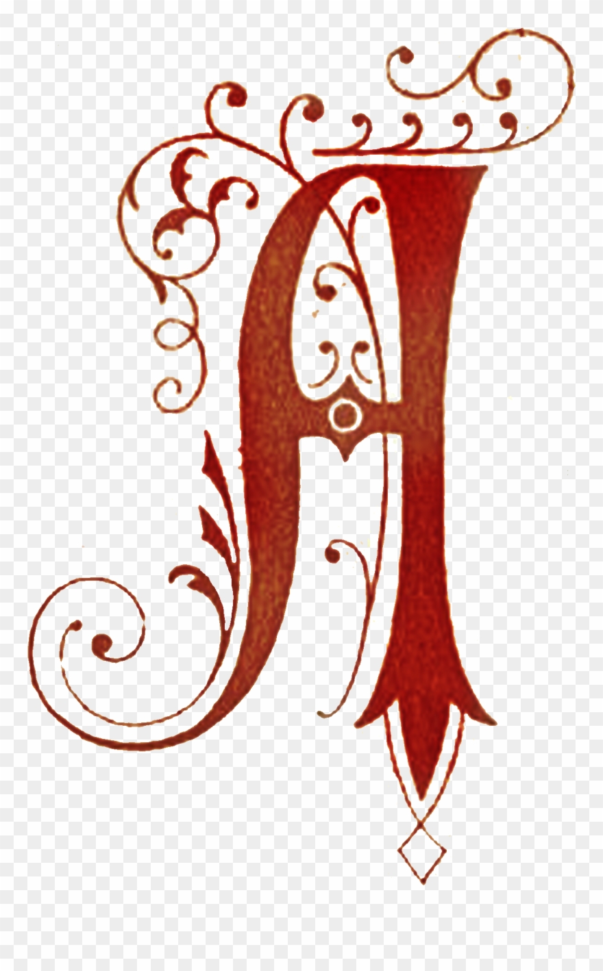 Fancy Letter A Png - Drop Cap Letter Clipart