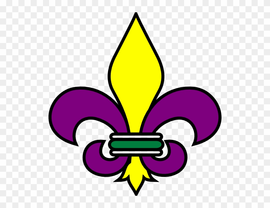 Fleur De Lis Mardi Gra Hi 564×598 - St Joan Of Arc School Logo Clipart