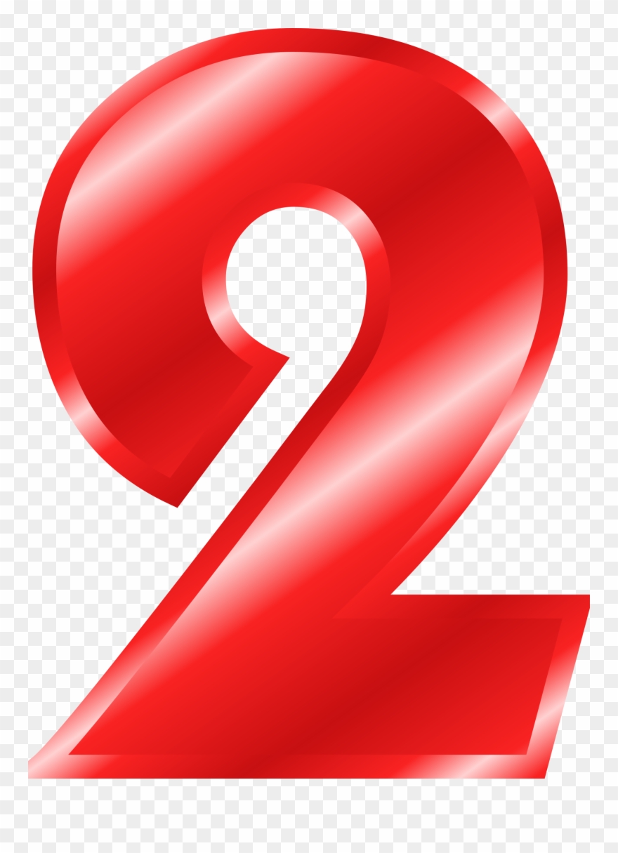 Picture Free Effect Red Big Image Png - Number 2 In Purple Clipart
