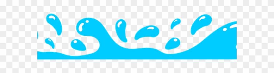 Water Drops Clipart Fish Splash - Transparent Water Splash Clip Art - Png Download