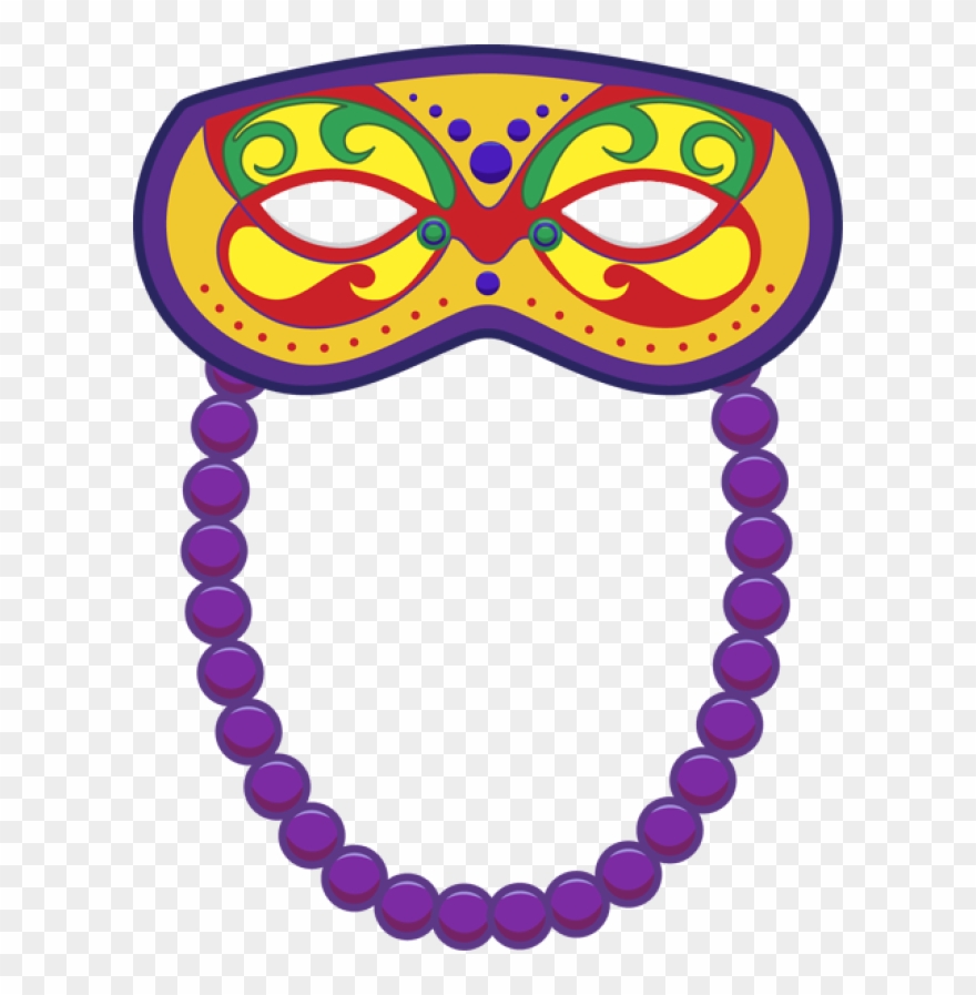 Clip Art Of A Mardi Gras Seal Pictures To Pin On Pinterest - Mardi Gras Masks Printouts In Color - Png Download