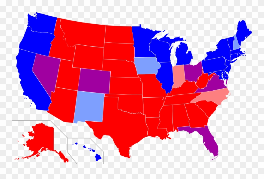 A Letter To People Who Disrespect Others - Red Vs Blue State Clipart