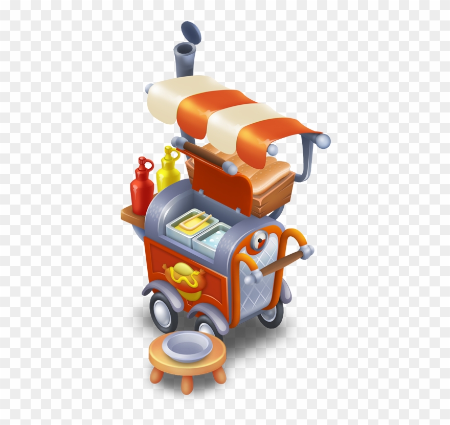 Making Hot Dogs - Hot Dog Stand Clipart