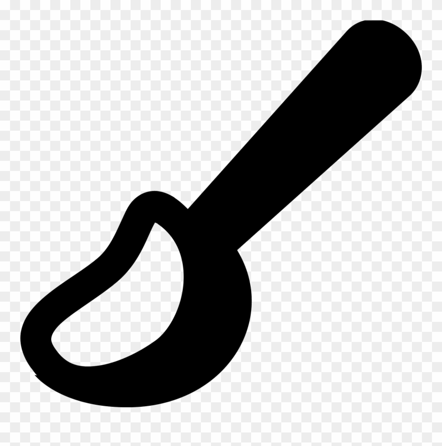 Ice Cream Scoop Icon - Ice Cream Spoon Icon Clipart