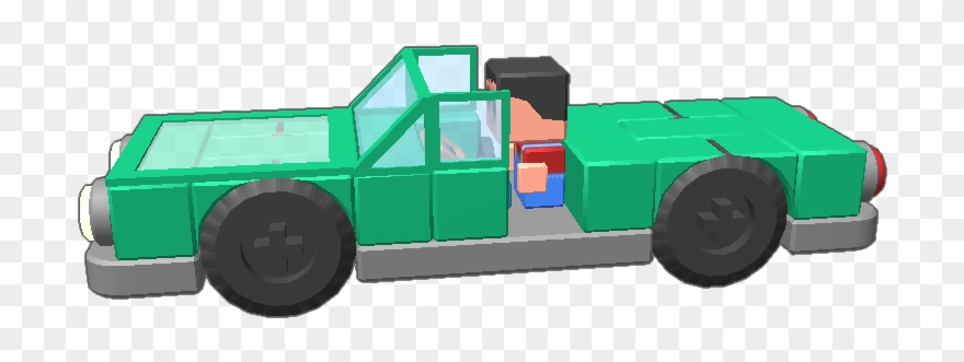 This Is A Green Fun Car That You Can Drive - Pickup Truck Clipart