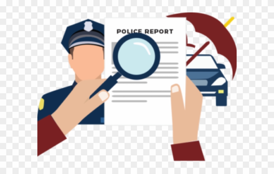 Police Clipart Police Report - Report To The Police Clipart - Png Download