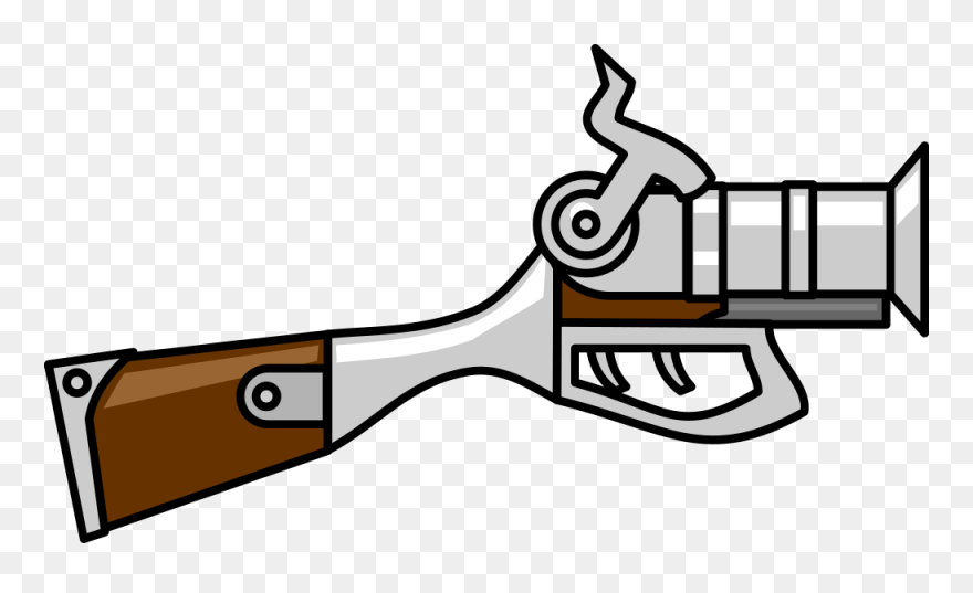 Clipart Gun - Desenho Pistola - Png Download