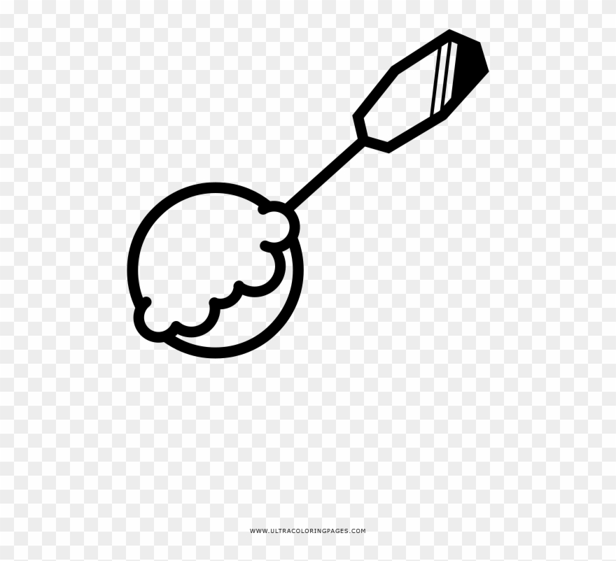 Ice Cream Cone Pictures To Color Ice Cream Scoop Coloring - Scooping Ice Cream Coloring Page Clipart