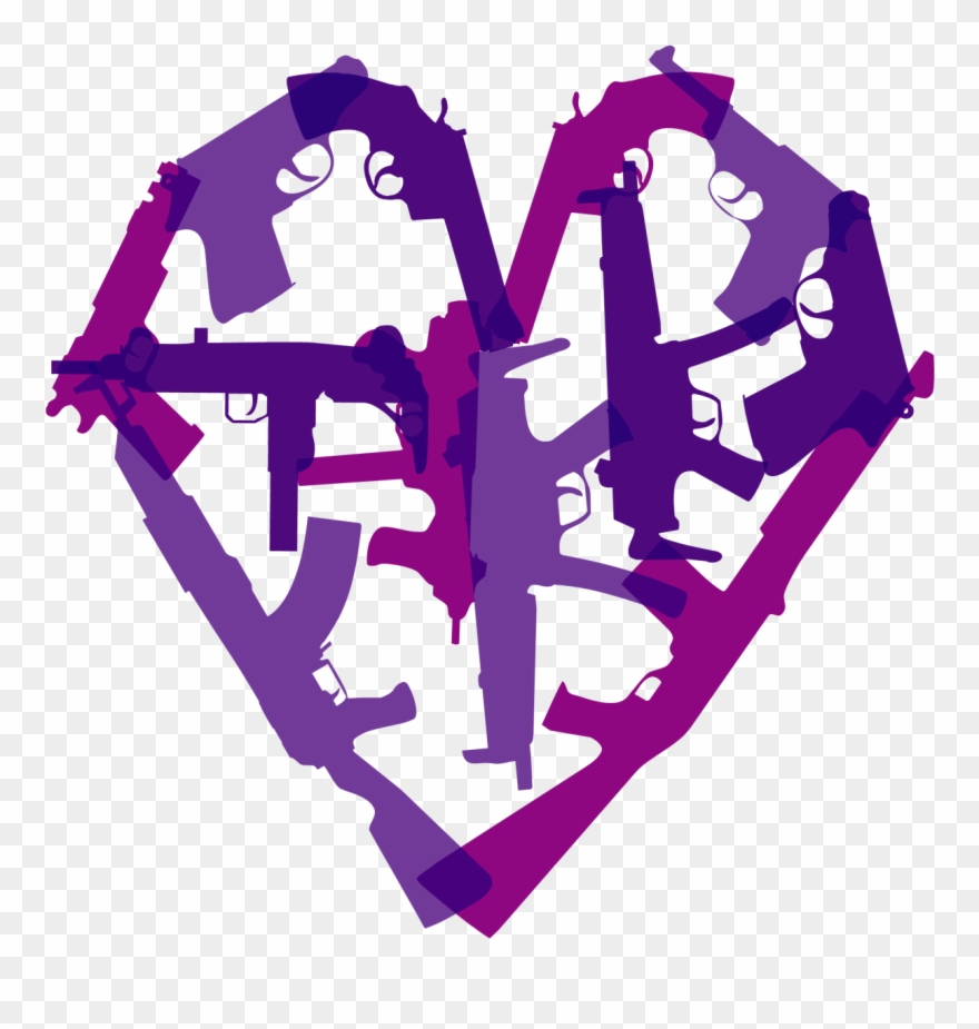 Our Latest Gun Inspired Design, Gun Love - Graphic Design Clipart