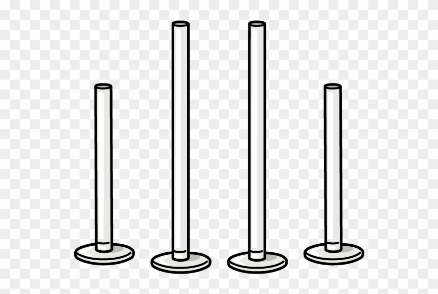 X1 Set Of Goal Posts - Cylinder Clipart