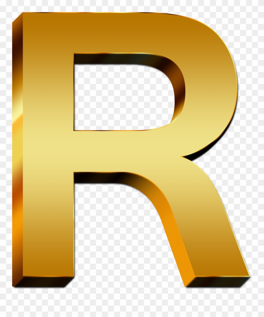 Letter R Png Www Pixshark Com Images Galleries With - Letter R Color Gold Clipart