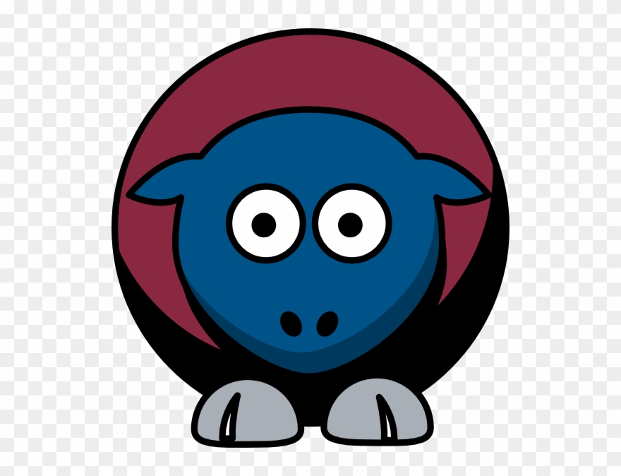 Avalanche Blue Pencil And In Color - College Football Clipart