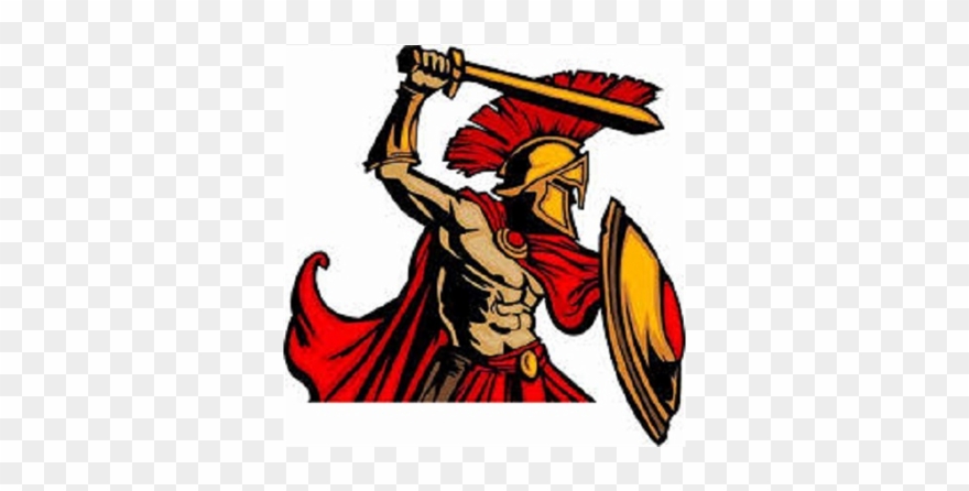 Trojan Clipart Southeastern - Shield And Sword Sparta - Png Download