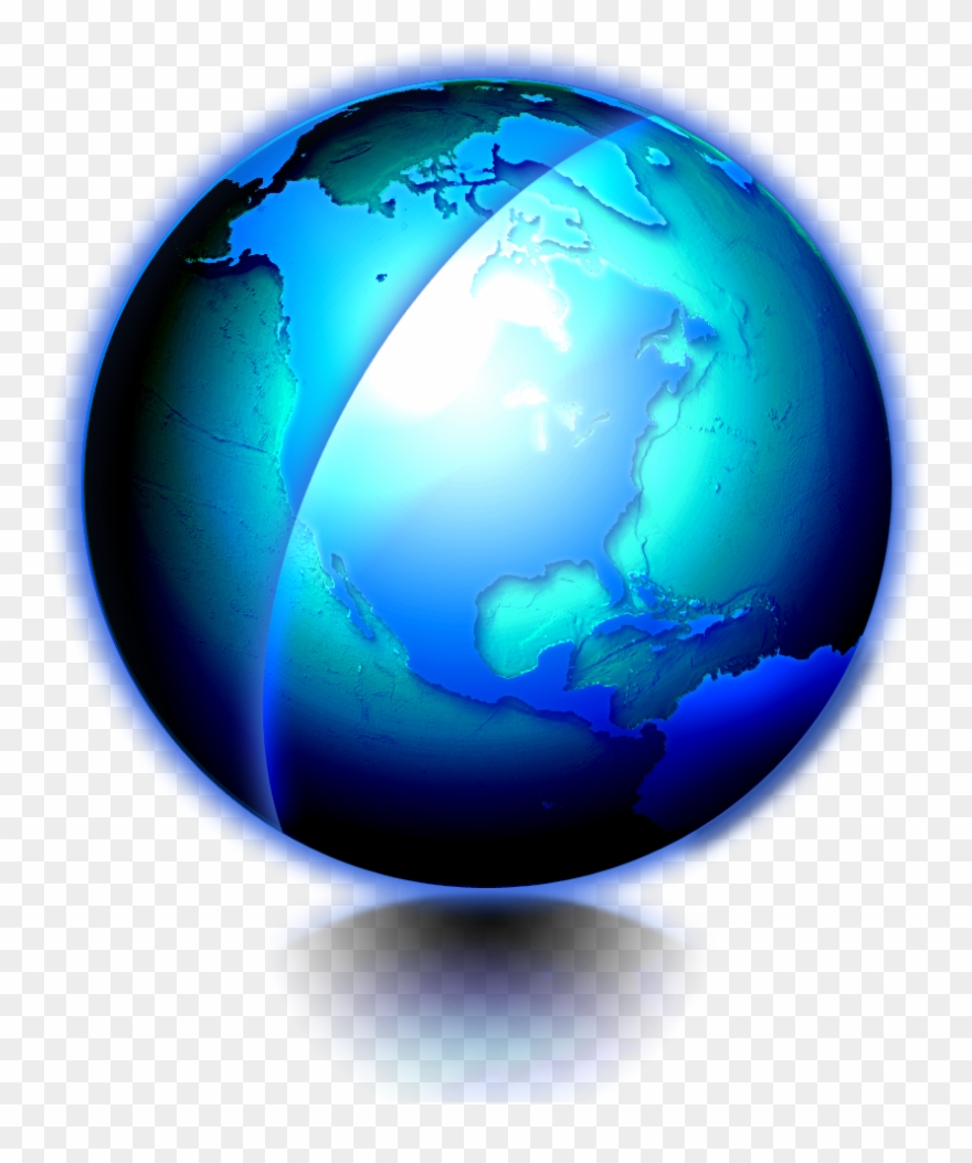 World Wide Web Globe - Call Center Clipart