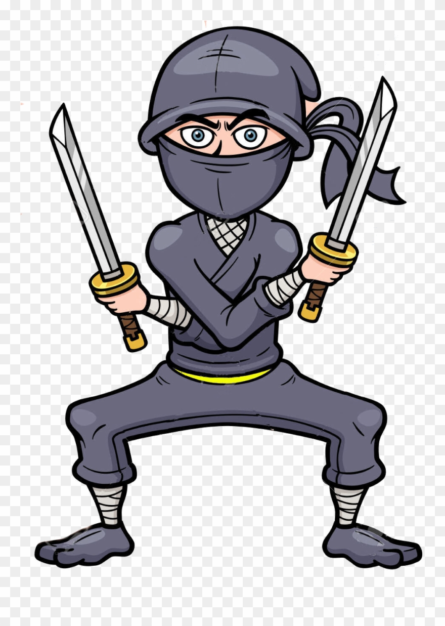 Ninja Clipart Belt - Yellow Belt Ninja - Png Download