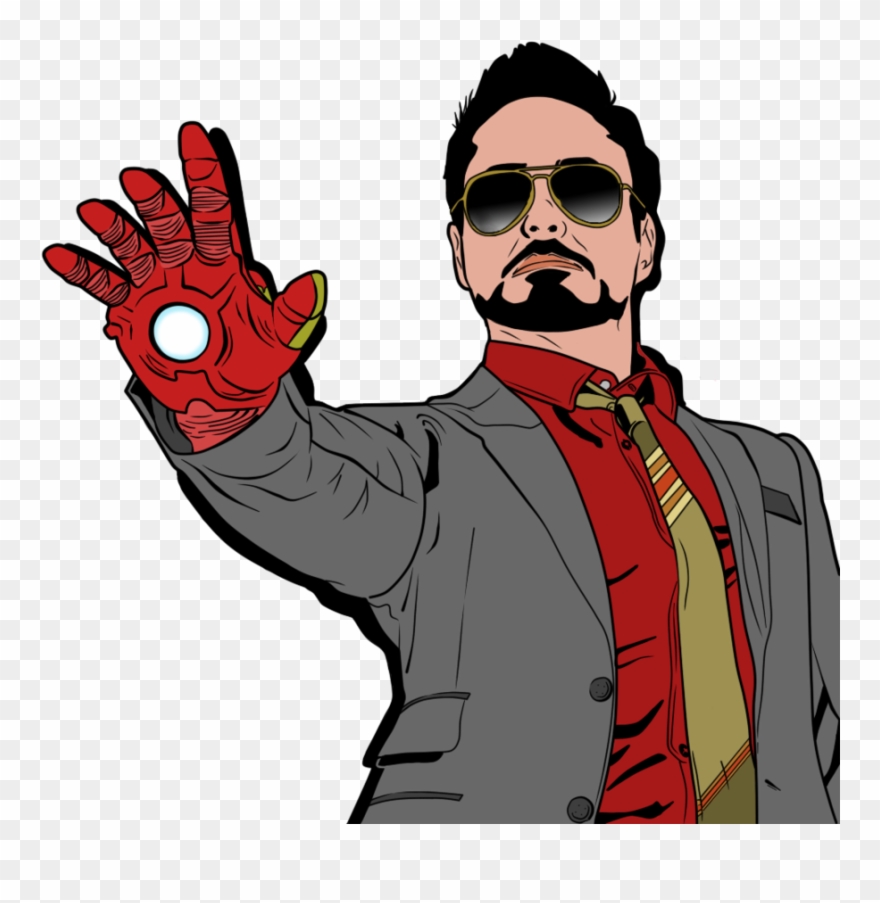 Tony Stark / Robert Downey Jr By Xxnaooxbeaatzxx Clipartlook - Robert Downey Jr Cartoon - Png Download