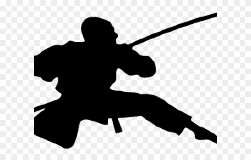 Ninja Clipart Silhouette - Ninja Silhouette - Png Download