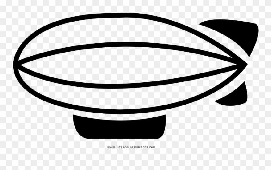 Blimp Coloring Page Clipart