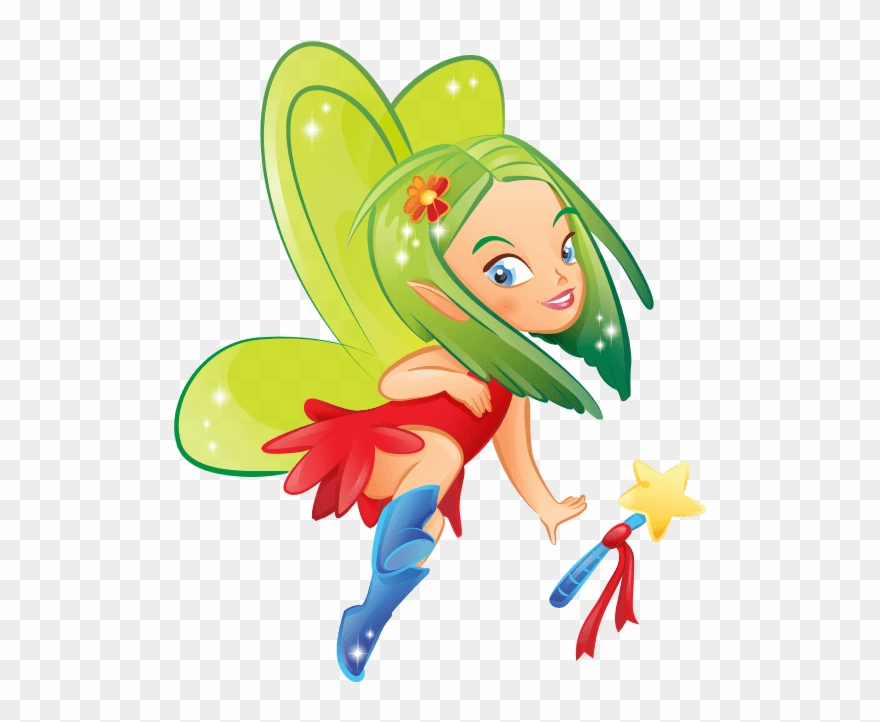 Green Fairy - Fairy Clipart