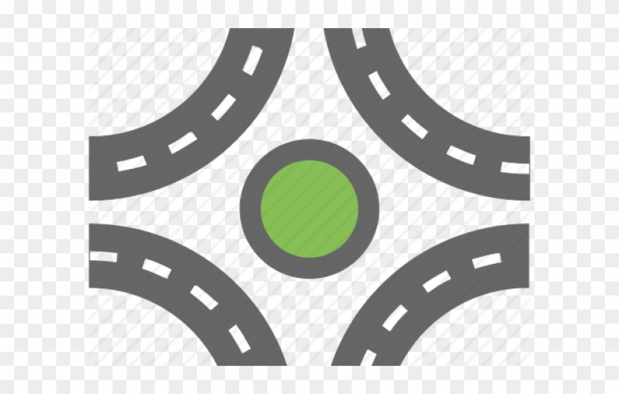 Highway Clipart Circle Road - Icon - Png Download