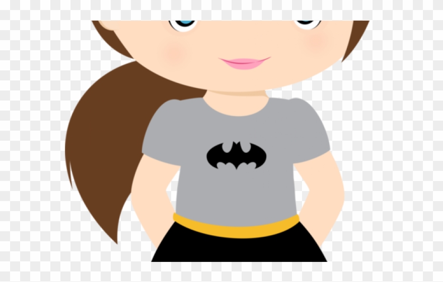 Super Girl Clipart Toddler Superhero - Batichica Niña Caricatura - Png Download