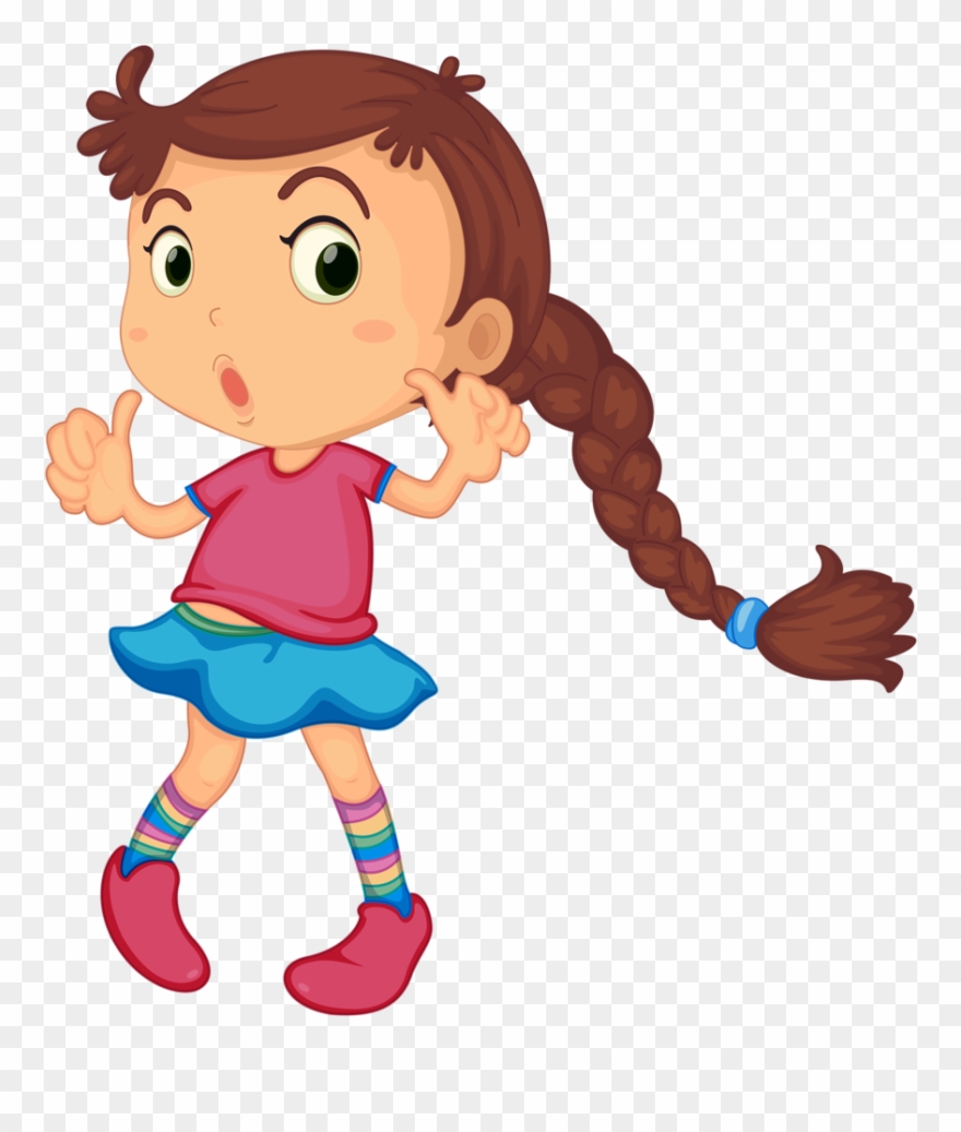 Bonecas & Meninas Girl Clipart, Children, Kids, - Long Hair Clipart - Png Download